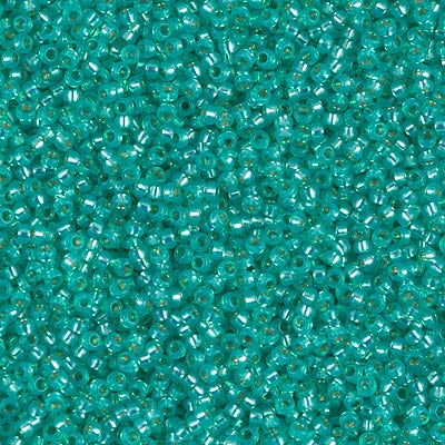 15-0572 - Bright Aqua Transparent/Silver Lined/Dyed 10 grams