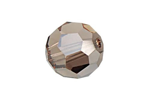 Faceted Round Light Colorado Topaz (Satin) 10mm 2pc