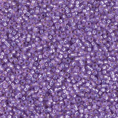 15-0574 - Purple Transparent/Silver Lined/Dyed 10 grams