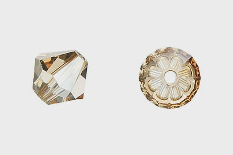 Bicone Crystal (Golden Shadow) 8mm 8pcs