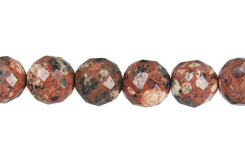 Mica Quarts Faceted Round Beads 10mm