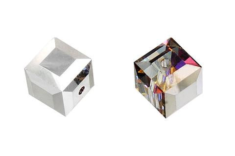 Cube Crystal (Meridian Blue) 6mm 6pc