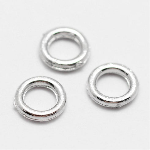 Silver Plated Closed Jump Ring 5mm