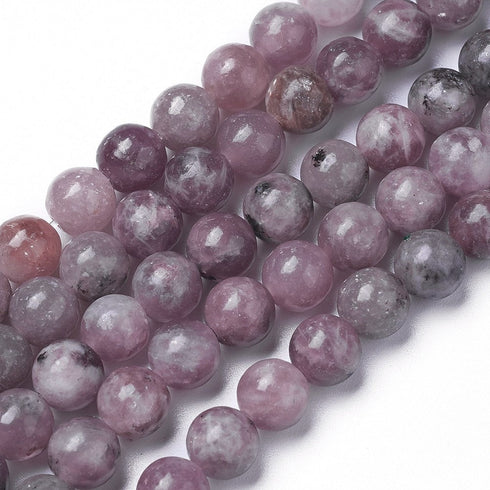Lepidolite Round Beads 8mm