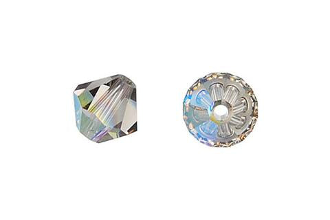 Bicone Black Diamond (AB) 8mm 8pcs