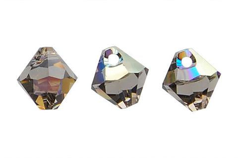 Bicone Pendant Black Diamond (AB) 8mm 4pc