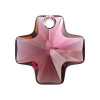 Cross Pendant Burgundy 20mm 1pc