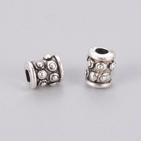 Tibetan Style Spacer Gunmetal 6mm 12pc