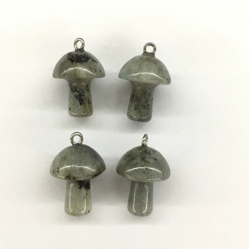 Labradorite Mushroom Pendant 16X21mm