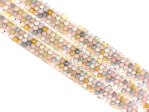 Morganite Round Beads 6mm