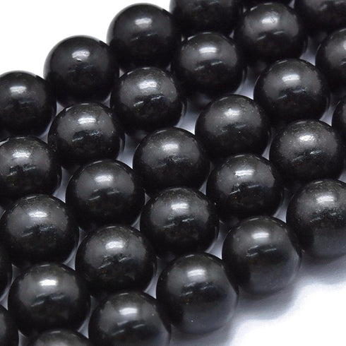 Shungite Round Beads 10mm