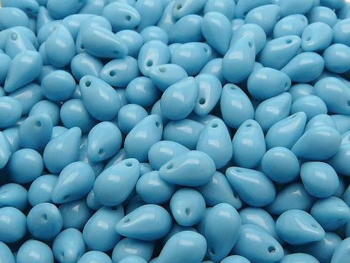 Teardrop Opaque Turquoise Blue 6X9mm