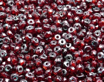 Ruby Travertine Faceted 4mm