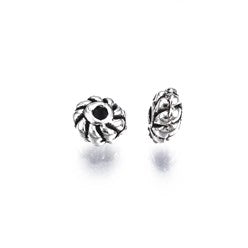 Tibetan Style Spacer Antique Silver Twist 4mm 24pc